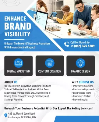 Business Marketing Services Flyer Template