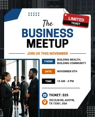 Business Meetup Event Flyer Template