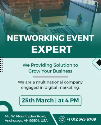Business Networking Event Expert Flyer Template