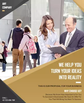 Business Proposal Meeting Presentation Flyer Template