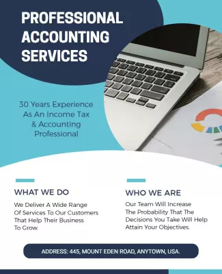 Business Service Accounting Flyer Template