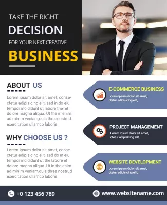 Business Solutions Marketing Flyer Template
