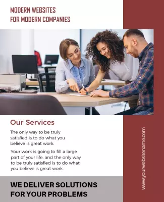 Business Solutions Service Flyer Template