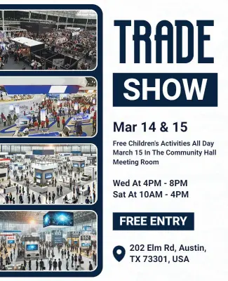 Business Trade Show Event Flyer Template