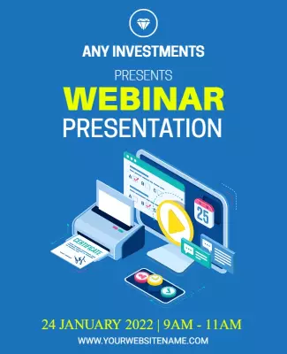 Business Webinar Presentation Flyer Template