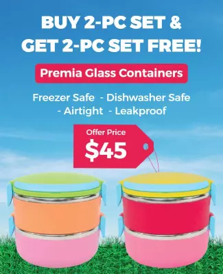 Buy One Get One Free Kitchen Containers Flyer Template