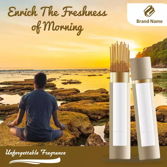 Calm Morning Meditation Fragrance Diffuser Promotion Ad Template