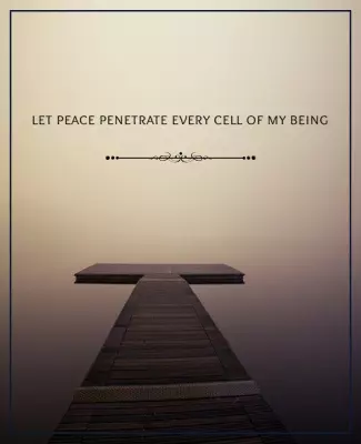 Calming Minimalist Serenity Meditation Poster Template