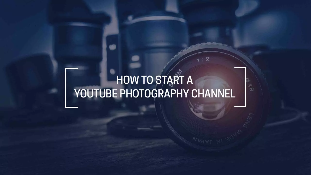 Camera Lenses and Equipment for YouTube Photography Banner Template