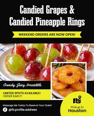 Candied Fruit Weekend Special Flyer Template