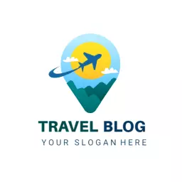 Captivating Sunlit Travel Blog Showcasing Adventure Journeys Logo Template