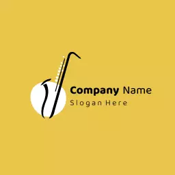 Captivating Yellow and Black Design for Jazz Music Logo Template