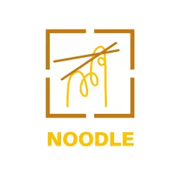 Captivating Yellow Noodle Design with Elegant Chopsticks Logo Template
