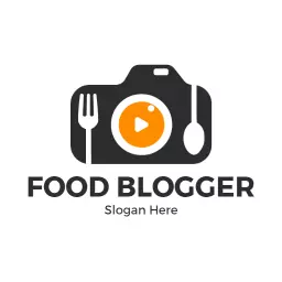 Capturing Delicious Food Moments with Food Blogger Logo Template