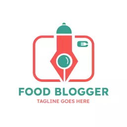 Capturing Delicious Moments with Engaging Food Blogger Logo Template