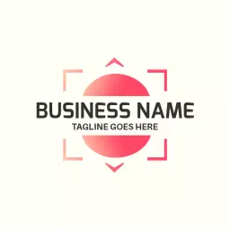 Capturing Moments with Stylish Pink Circular Photography Logo Template