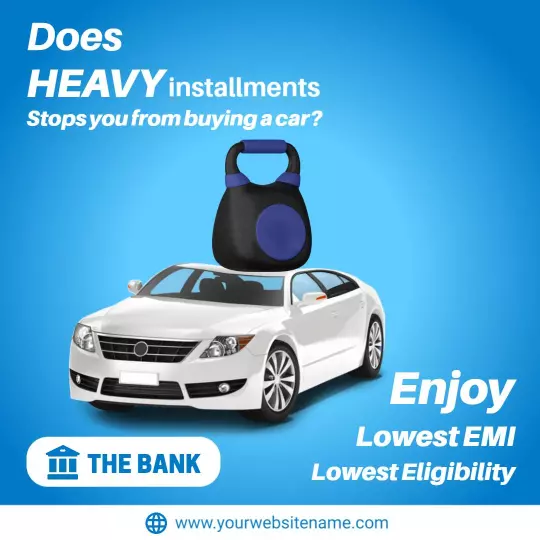 Car Loan Offers with Lowest EMI and Eligibility Ad Template