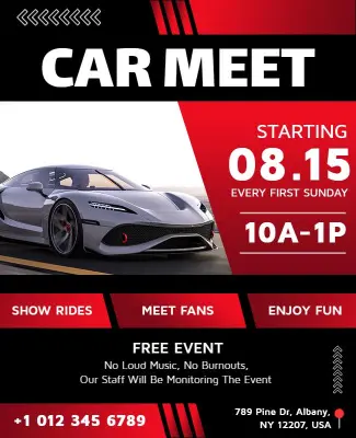 Car Meet Flyer Template