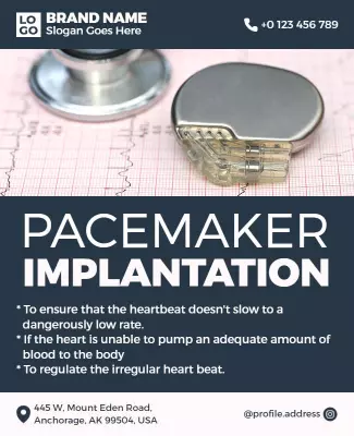 Cardiac Pacemaker Implantation Flyer Template