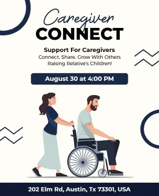 Caregiver Support Event Flyer Template
