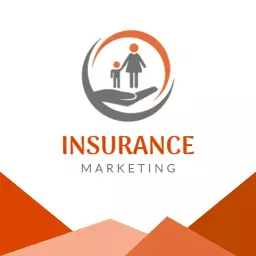 Caring Hand Supporting Family in Insurance Marketing Logo Template