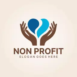 Caring Hands Embrace a Heart for Non Profit Efforts Logo Template