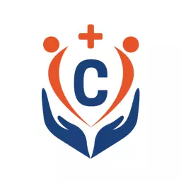 Caring Health Services Represented by Hands and Letter C Logo Template