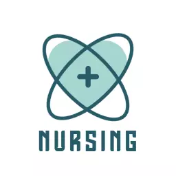 Caring Heart with Plus Symbol Represents Nursing Profession Logo Template