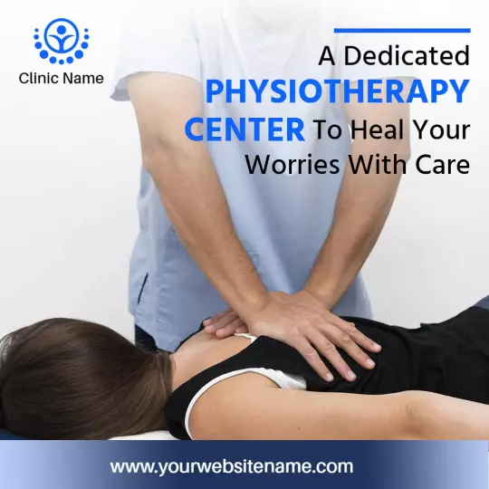 Caring Physiotherapy Center for Health and Wellness Support Ad Template
