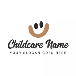 Caring Smile Design Representing Child Healthcare Hospital Logo Template