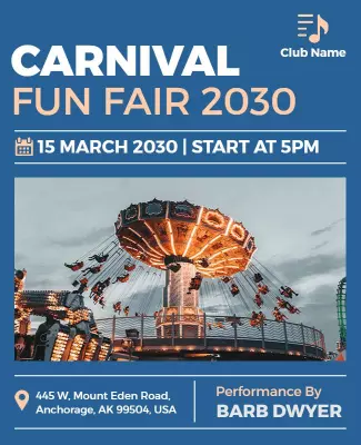 Carnival Fun Fair Event Flyer Template