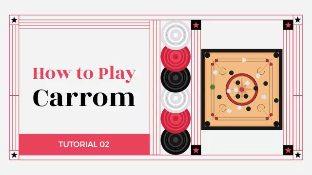 Carrom Game Strategy Tutorial Guide YouTube Thumbnail Template