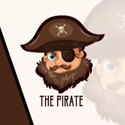 Cartoon Pirate Character with Bold Masculine Features Logo Template