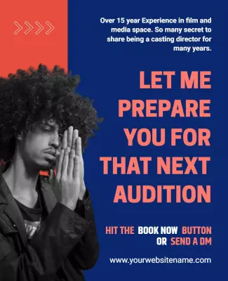 Casting Director Audition Preparation Flyer Template
