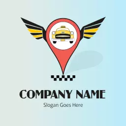 Catch a Ride with Our Iconic Taxi Service Logo Template