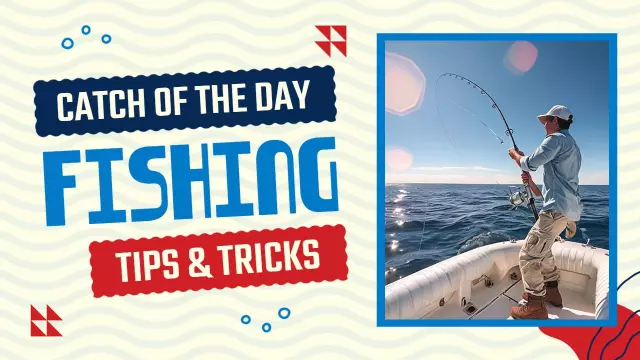 Catch of the Day Fishing Tips Tricks YouTube Thumbnail Template