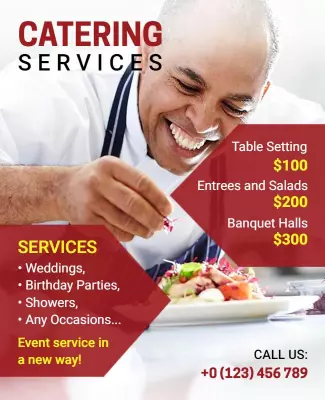 Catering Services Special Event Flyer Template