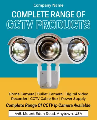Cctv Products Showcase Flyer Template