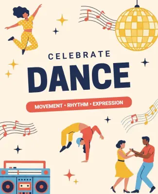 Celebrate Dance Festival Poster Template