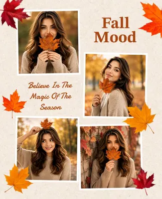 Celebrate Fall with Nature Photography Poster Template