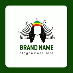 Celebrate Unity and Culture through Vibrant Reggae Music Logo Template