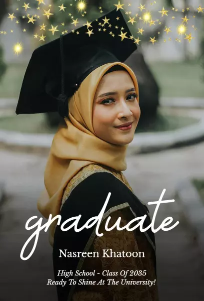 Celebratory High School Graduation Photo Invitation Template