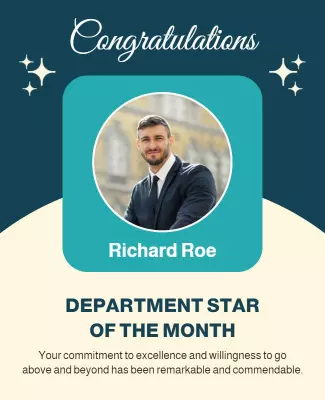 Celebratory Professional Recognition Award Poster Template