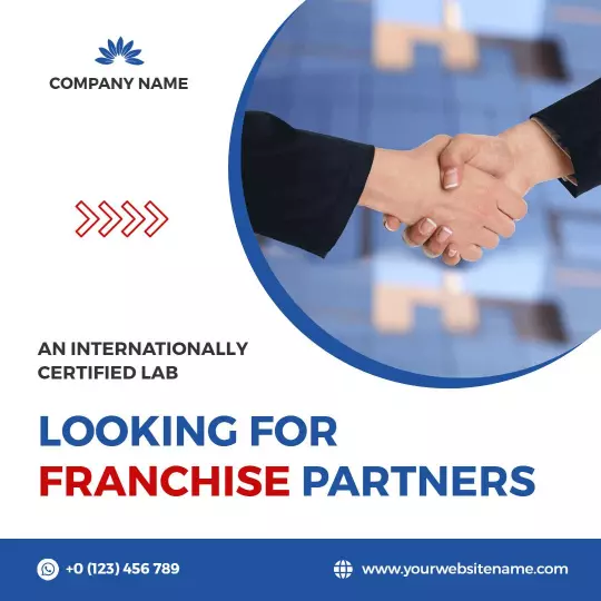 Certified Lab Seeking Franchise Partners for Business Growth Ad Template