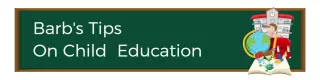 Chalkboard Theme with Child Education Tips and Icons Banner Template