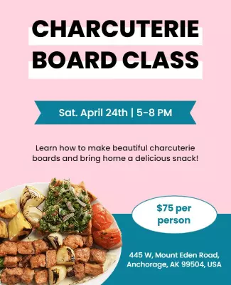 Board Making Class Charcuterie Flyer Template