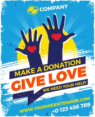 Charity Donation Appeal Flyer Template