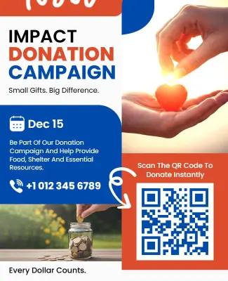 Charity Donation Campaign Flyer Template