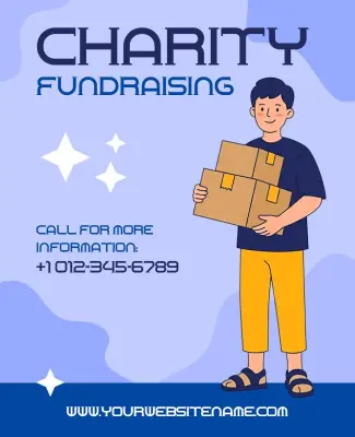 Charity Fundraising Event Promotional Poster Template