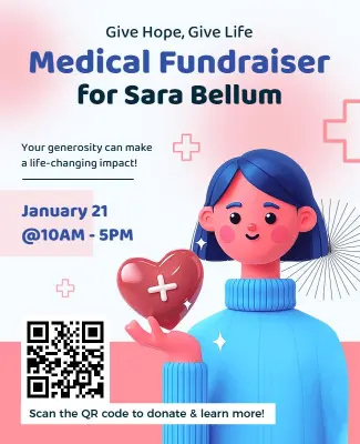 Charity Medical Fundraiser Event Flyer Template